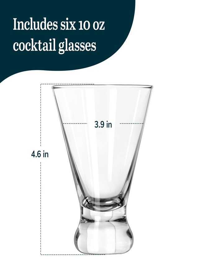 Libbey Entertaining Essentials Multi-Purpose Cocktail Set of 6, Dishwasher Safe Stemless Martini, Margarita Glasses for Home, 6 Count (Pack of 1), Clear - Image 3