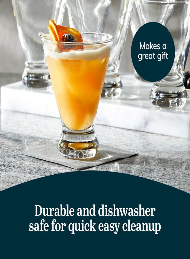 Libbey Entertaining Essentials Multi-Purpose Cocktail Set of 6, Dishwasher Safe Stemless Martini, Margarita Glasses for Home, 6 Count (Pack of 1), Clear - Image 5