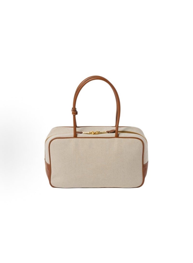 حقيبة بقعة القماش ذات اليد العلوية - Image 1