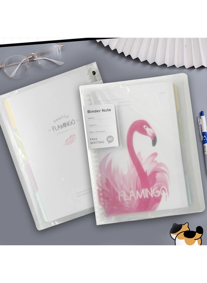 Generic B5 Diary Planner Customizable PP Transparent Cover Plastic Ring Loose Leaf Notebooks  - Image 5