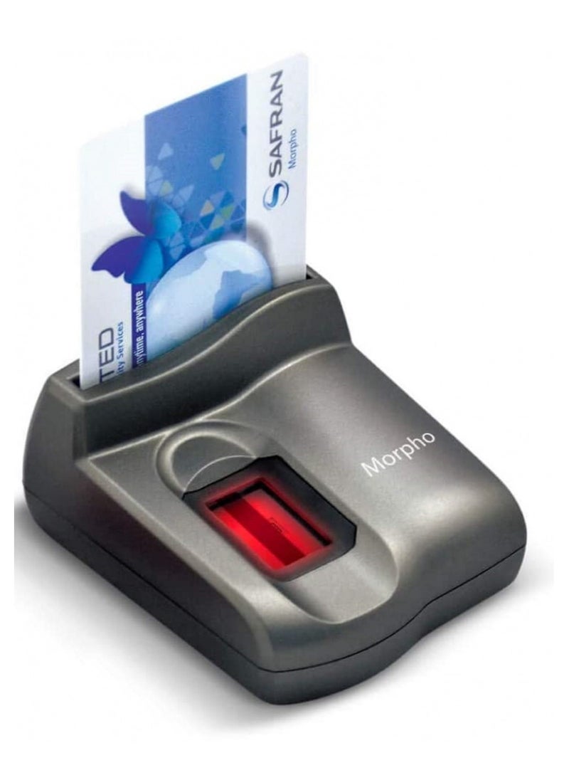 IDEMIA - Idemia MorphoSmart MSO 1350 Biometric Reader - USB Fingerprint Scanner for Secure Authentication & Identity Verification - Image 1