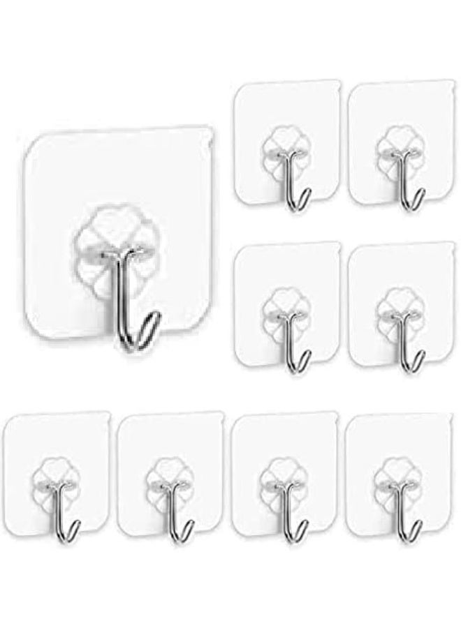 15 Pcs Self Adhesive Wall Hooks Hanging Nails for Hanging, Mounting Hooks for Kitchen, Bathroom, Bedroom, Living Room, No Drilling - Image 1