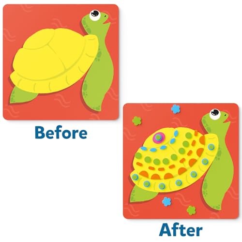 Skillmatics Foam Sticker Art Activity - Under The Ocean, Mess-Free Fun for Kids, 800+ 3D Foam Stickers, DIY Felt Craft Kits, Gifts for Girls & Boys Ages 3, 4, 5, 6, 7 - Image 5