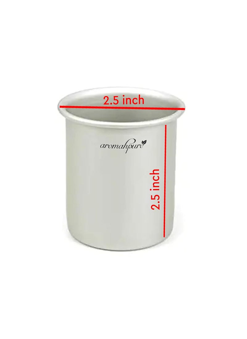 aromahpure - Aromahpure Alumnium Candle Making Moulds | 2.5 * 2.5 inches | Set of 1 | Re-Useable Moulds |Cylindrical Candles Moulds | Festival Decorations and Other Occasions - Image 1