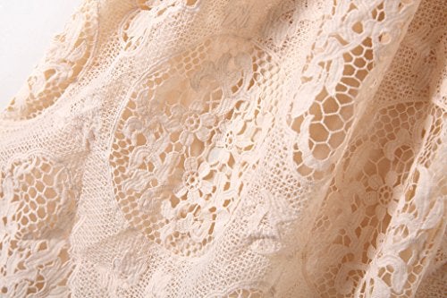 Bow Dream Flower Girl's Dress Vintage Lace Peach 6 - Image 5