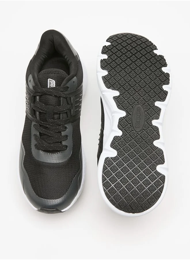 كابا Men's Textured Sports Shoes with Lace-Up Closure