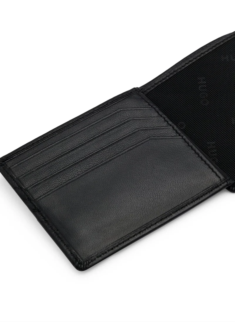 هوجو Leather wallet with embossed logo