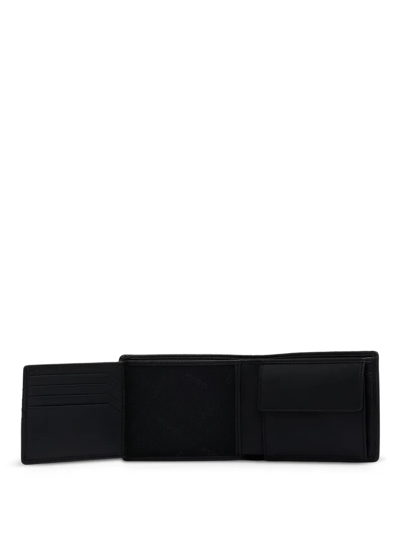 هوجو Leather wallet with embossed logo