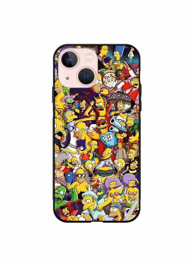 VR CREATIVE Protective Case Cover For Apple iPhone 14 Plus Simpsons Design Multicolour - Image 1