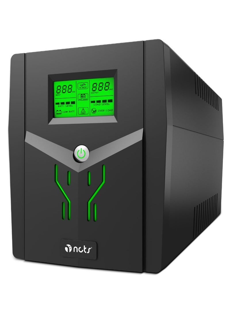 NCTS QSTROM PRO 2000VA (2000VA/1200W) UPS تفاعلي للألعاب - Image 1