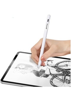 Generic Stylus Pen for iPad 9th - 8th Generation with Palm Rejection Compatible with iPad Pro 11 - 12.9 - 6th - 7th - Mini 5th - White  - Image 5