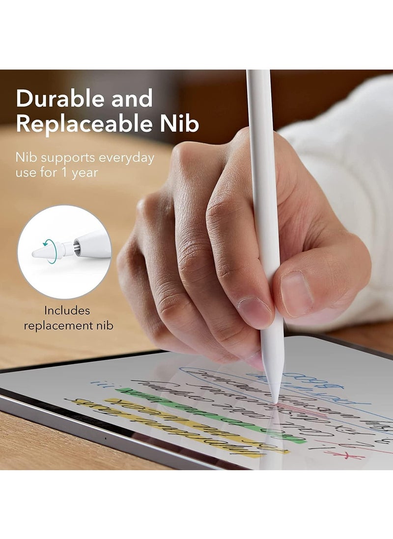 Generic - Stylus Pen for iPad 9th - 8th Generation with Palm Rejection Compatible with iPad Pro 11 - 12.9 - 6th - 7th - Mini 5th - White - Image 1