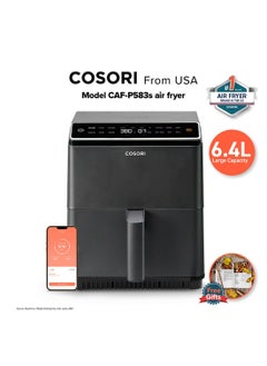 COSORI Digital Smart Air Fryer Dual Blaze CAF-P583S-KUK Oven Combo 6.4 L Large Oven 12 in 1 with Airfryer, Roast, Broil, Bake, 1700 W, 6.4L SMART GREY  - Image 1