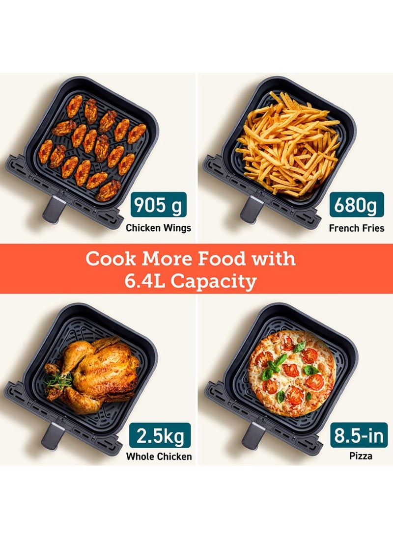 COSORI Digital Smart Air Fryer Dual Blaze CAF-P583S-KUK Oven Combo 6.4 L Large Oven 12 in 1 with Airfryer, Roast, Broil, Bake, 1700 W, 6.4L SMART GREY  - Image 5