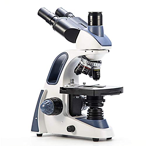 Swift SW380T 40X-2500X Magnification, Siedentopf Head, Research-Grade Trinocular Microscope Compound Lab with Wide-Field 10X/25X Eyepieces, Mechanical Stage, Ultra-Precise Focusing, Camera-Compatible - Image 3