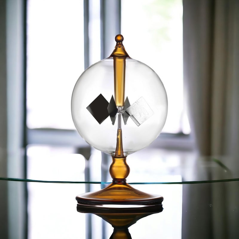 DORAMI DORAMI Orange Solar Power Radiometer Crookes Solar Energy Spinning Vanes windmill Gift Home Desk Decoration  - Image 4