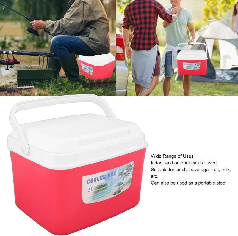klarako Cooler Bag, 2 in 1 Warmer 5L Personal Portable Insulated Hard Leakproof Lunch Cooler, Camping Cooler with 5 Ice Bags for Beverage, fruit, Travel, Hiking, Barbecue, Fishing, Picnic, Kayaking, Road Trip - Image 3