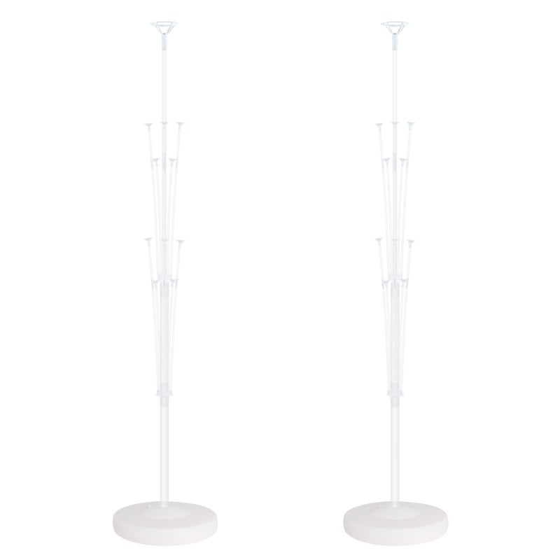 IMISNO Balloon Column Kit for Floor-Balloon Columns with Stand, Base and Pole,Balloon Tower Backdrop Decoration for Wedding, Baby Shower, Birthday Party, or Bachelorette Parties (WHITE) - Image 1