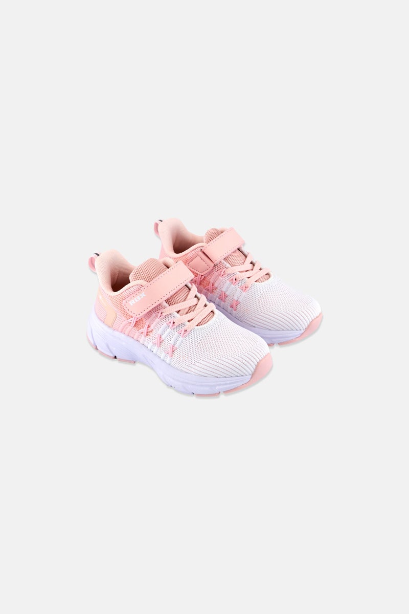 RBX Kid Girl Lace Up Outdoor Shoes, White - Image 1