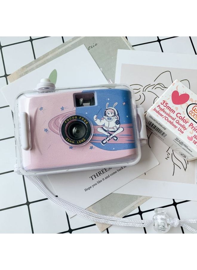 Generic Birthday Gift For Girls Non-Polaroid Camera Film Fool Vintage Film For Boys And Girls Women's Day-Body Color:Love KT Cat Camera + Waterproof Shell + Manual  - Image 4