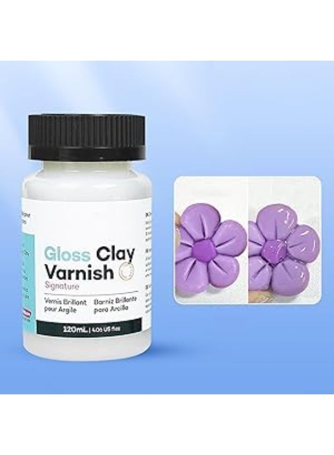 SYOSI Clay Varnish 120ml, Waterproof Gloss Finish for Air Dry Clay, Ceramics, Acrylic & Oil Paintings, Prevents Crazing & Yellowing Professional-Grade Protection (1Pcs) - Image 4