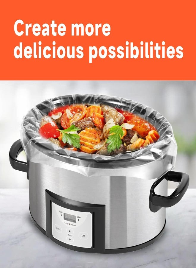 JVVFUU Slow Cooker Liners 6-10 Quart, Cooking Bags Extra Large Size 14"x 22", Slow Cooker Bags Disposable Oval Large For Crock Pot (10 Liners) - Image 3
