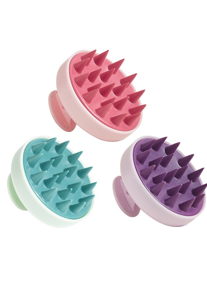 Generic Hair Scalp Massager Shampoo Brush for Shower, Scalp Scrubber with Soft Silicone Bristles for Hair Growth & Dandruff Treatment, Wet Dry Oil Hair Massager for All Hair Types of Women  - Image 3