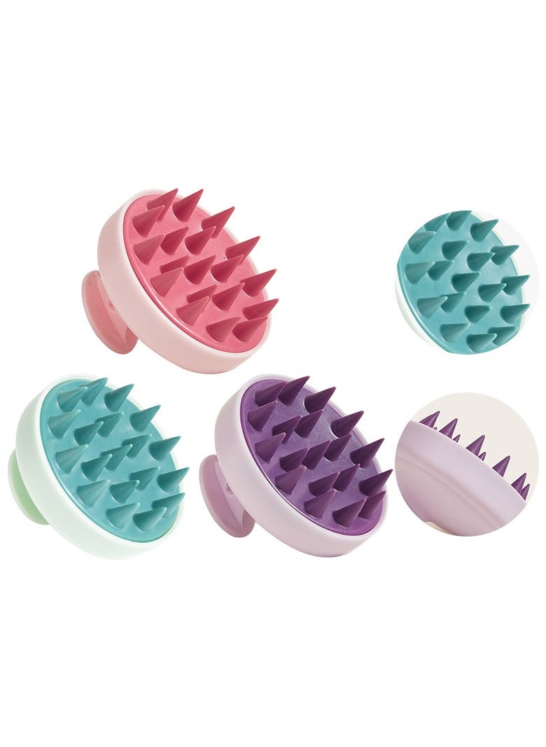 Generic Hair Scalp Massager Shampoo Brush for Shower, Scalp Scrubber with Soft Silicone Bristles for Hair Growth & Dandruff Treatment, Wet Dry Oil Hair Massager for All Hair Types of Women  - Image 4