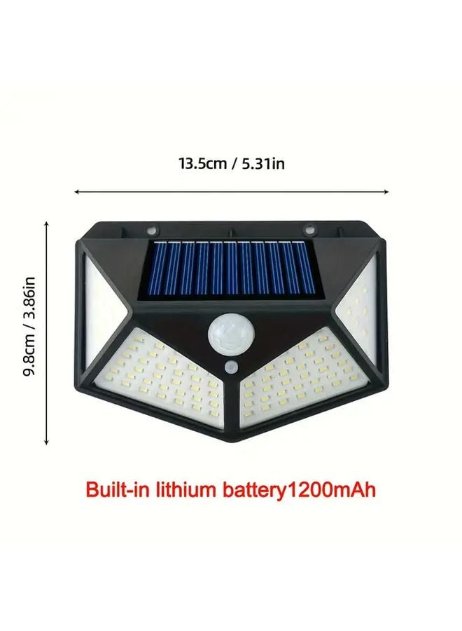 Black 100 LED Solar Outdoor Motion Sensor Security Light 3 Modes Wireless - Image 3