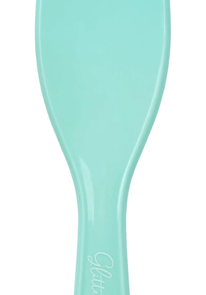 Glitters فرشاة شعر Paddle Detangling Glitters للنساء والأطفال - شعيرات مرنة لطيفة للشعر الرطب والجاف (أخضر) - Image 2