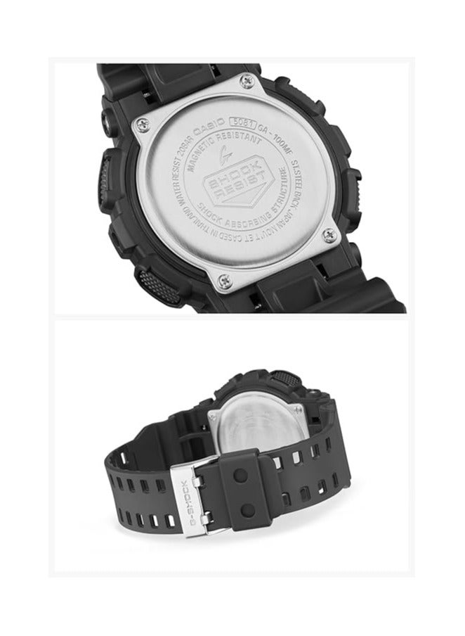 كاسيو G-Shock GA-110MF-1ADR سلسلة لمسات الفلورسنت المتعددة الاتصال الرقمي التناظرية السوار الراتنج الأسود - Image 3