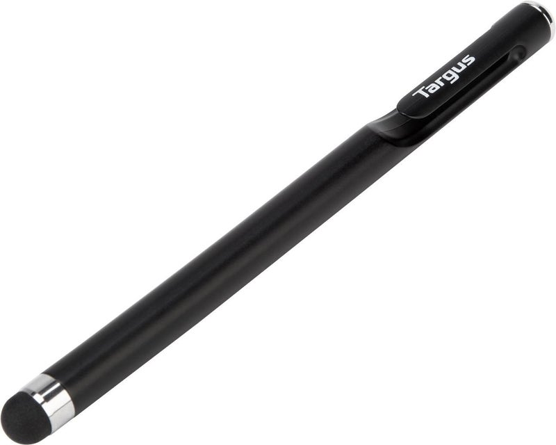 Targus Smooth Gliding Standard Stylus for Tablets, iPad, Smartphones and Touchscreen Devices, Black - Slim Durable Rubber Tip (AMM165US)