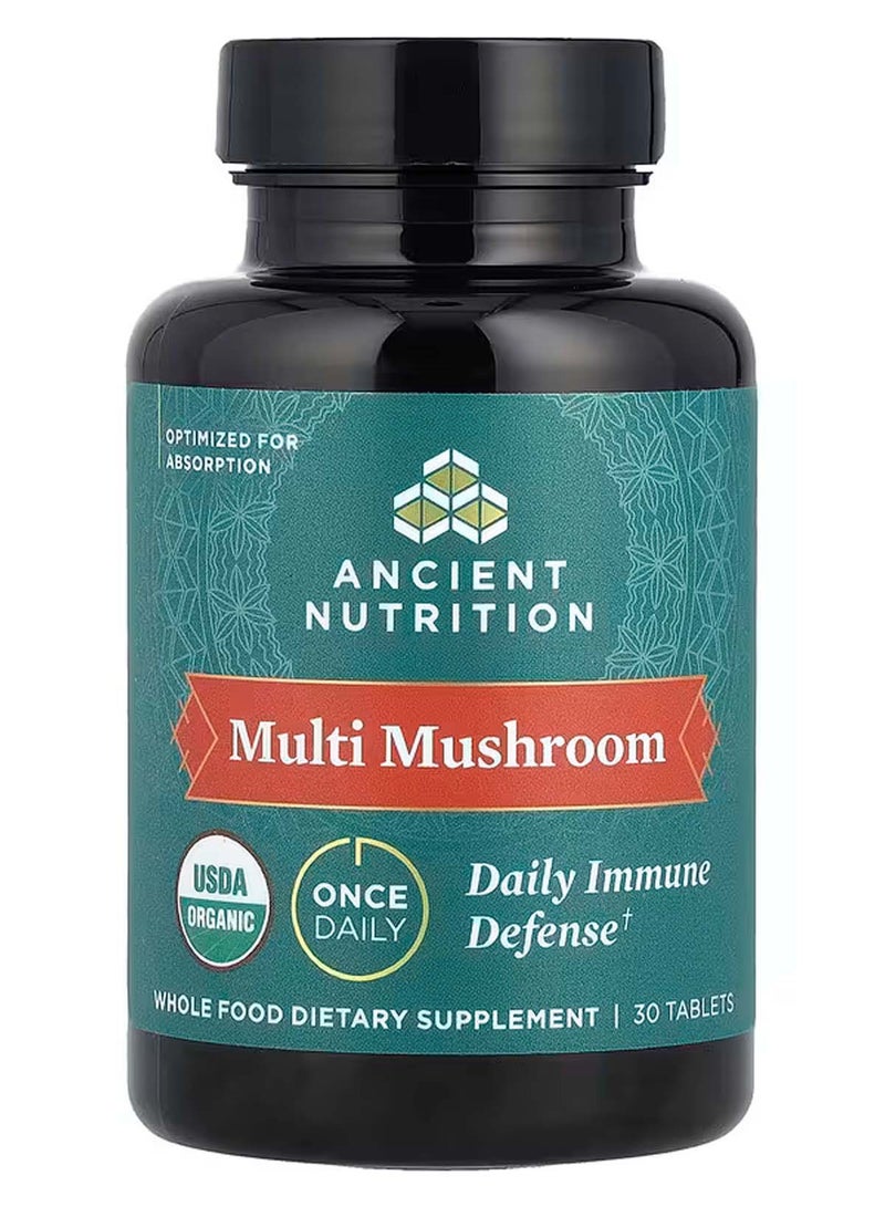 آينشنت نيوترشن مكمل غذائي فطر متعدد دعم يومي للمناعة، 30 قرصًا - Image 1