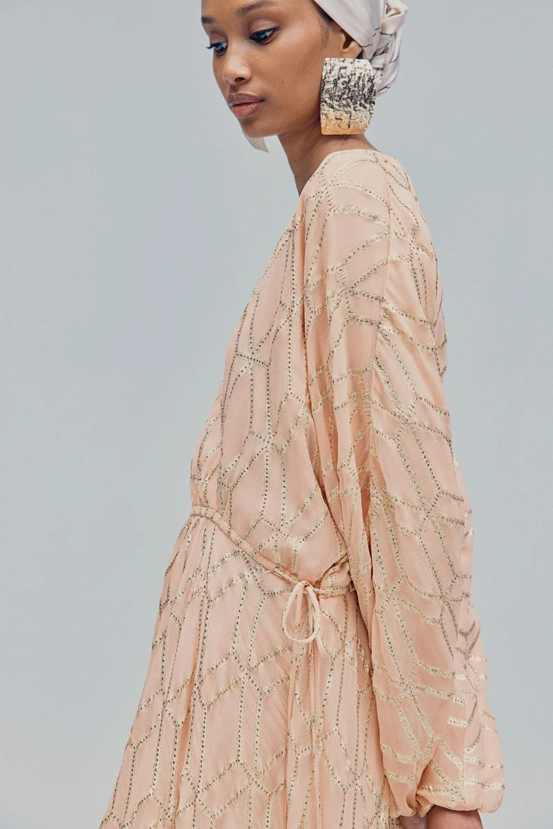 H&M Jacquard-weave kaftan dress