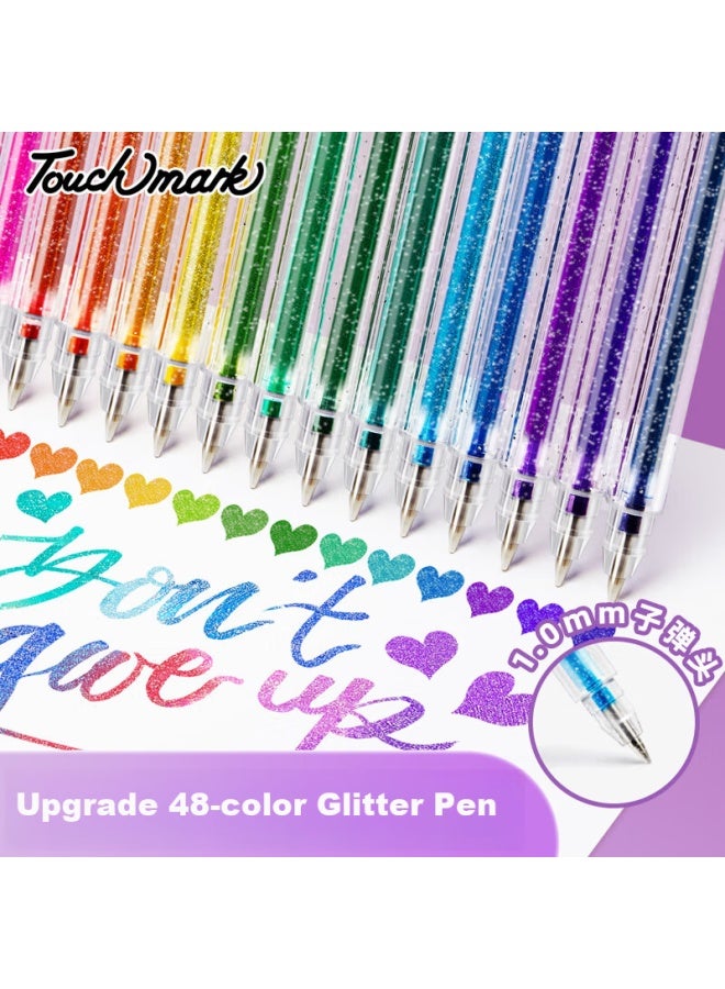 Touch Mark Colorful Highlighter Pens, 12 Colors, Luminous Sand Fluorescent Pens, For Elementary School Students' Notebooks And Handwritten Reports, Specialized Markers For Notes And Marking - Image 1