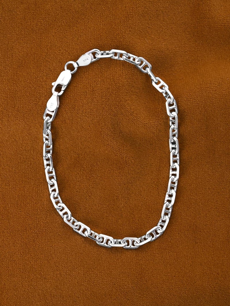 Clara Pure 925 Sterling Silver Soren Men Bracelet in 8 inches | Gift for Men and Boys| With Certificate of Authenticity and 925 Stamp - Image 2