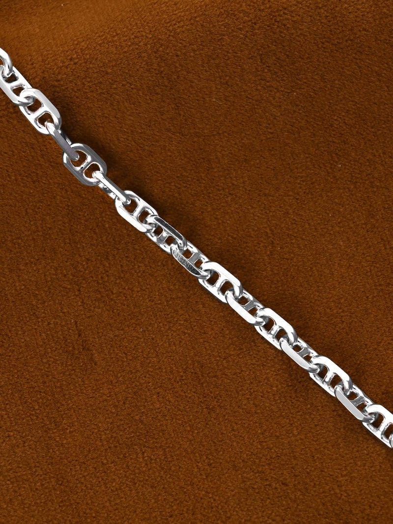 Clara Pure 925 Sterling Silver Soren Men Bracelet in 8 inches | Gift for Men and Boys| With Certificate of Authenticity and 925 Stamp - Image 3