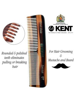 KENT A Ot Small Double Tooth Hair Pocket Comb Fine/Wide Tooth Comb For Hair Beard And Mustache Coarse/Fine Hair Grooming Comb For Men Women And Kids. Saw Cut Hand Polished. Handmade In England  - Image 5