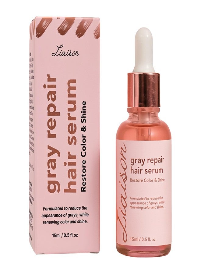 Liaison Gray Repair Hair Serum for Women| Limits Hair Greying | Revives Natural Color |With Panax ginseng | Polygonum multiflorum, Ginger root extract - Image 1