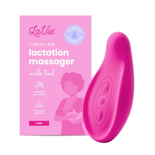 Lavie Lactation Massager - Patented Breastfeeding Relief, Boost Milk Flow & Ease Discomfort from Clogged Ducts, Engorgement, Mastisis - Postpartum Essentials for Nursing Moms - HSA/FSA Medical Device - Image 1