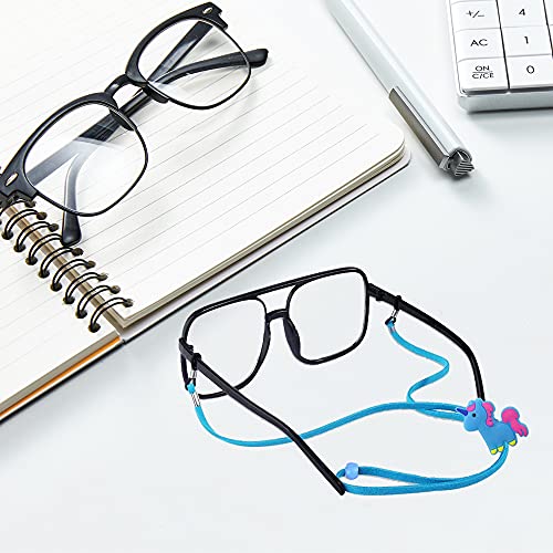 SKYCOOOOL Kids Glasses Strap (8PCS) Unicorn Rainbow Adjuster Stretchy Eyeglass Strap for Boys Girls - Image 5
