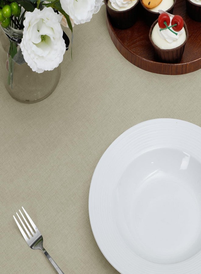 Easy-Going Faux Linen Waterproof Spill-Proof Tablecloth Stain Resistant Rectangle Table Cloth Wrinkle Free Decorative Fabric for Kitchen, Dining, Party, Weddings, Restaurants (52x70 in, Linen) - Image 3