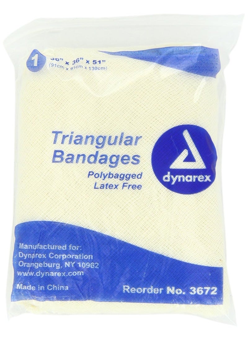 Dynarex Dynarex 3672 Triangular Bandage, 36" x 36" x 51", Pack of 12 