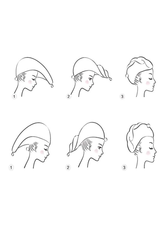آي لايف طقم غطاء شعر للاستحمام مكوّن من قطعتين أرجواني - Image 3