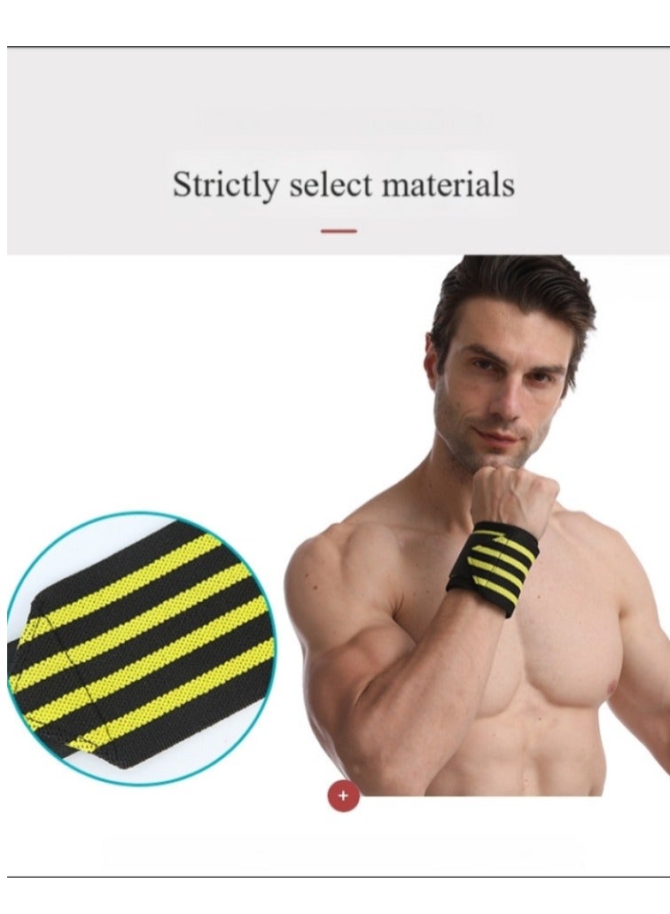 BESTPEAK 2PCS Weight Lifting Wrist Support Band Sports Wristband Fitness Grip Wrist Wraps with Thumb Loop  Suitable for Basketball Gym and Strength Training Adjust the Level of Tightness - Image 4