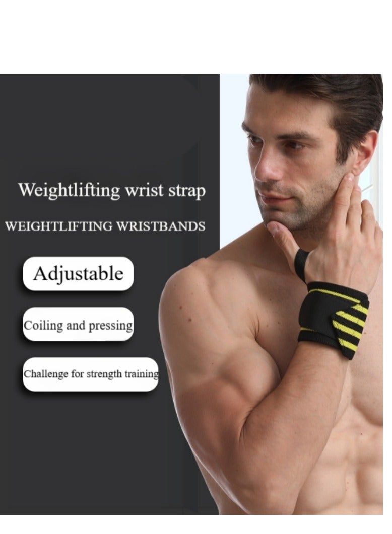 BESTPEAK 2PCS Weight Lifting Wrist Support Band Sports Wristband Fitness Grip Wrist Wraps with Thumb Loop  Suitable for Basketball Gym and Strength Training Adjust the Level of Tightness - Image 3