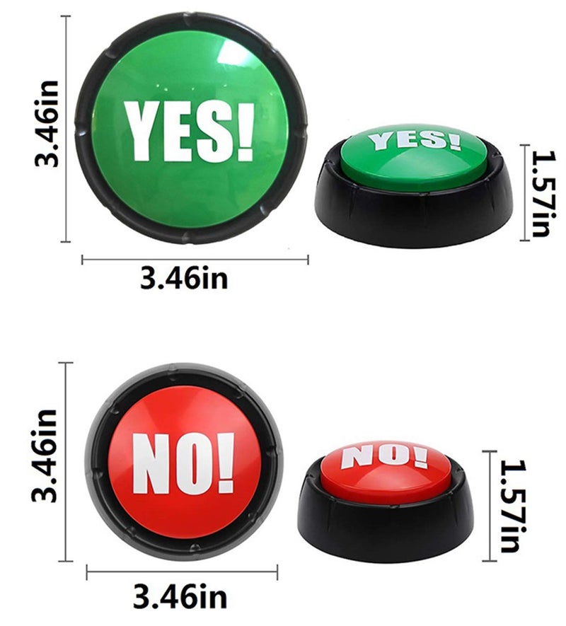 Joffreg Set of 4,The NO, YES, Sorry and Maybe Sound Buttons - Image 3