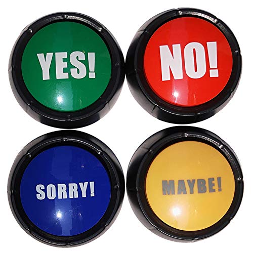 Joffreg Set of 4,The NO, YES, Sorry and Maybe Sound Buttons - Image 1