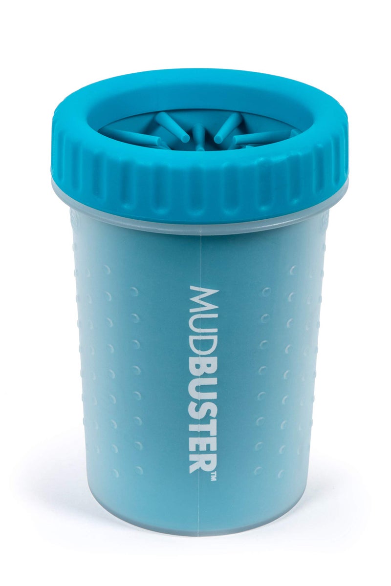 Dexas Petware Mudbuster Portable Dog Paw Cleaner (Blue, Medium) - Image 1