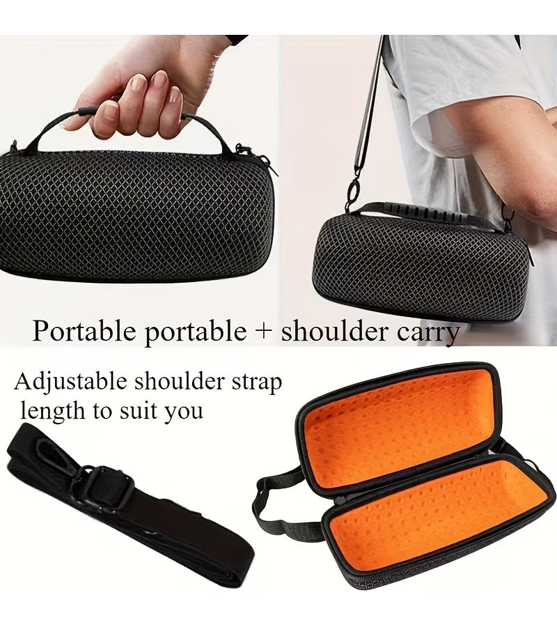 Durable Eva Speaker Storage Bag 1pc With Shoulder Strap For Jbl Charge 5 - Image 4